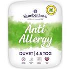 Slumberdown Anti-Allergy 4.5 Tog Double Duvet - White