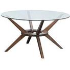 Julian Bowen Chelsea 120 Cm Round Glass Top Dining Table