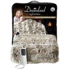 Dreamland Hygge Days Luxury Faux Fur Warming Throw - Natural