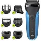 Braun S3 Shave & Style 310Bt Electric Shaver, Wet & Dry Razor For Men