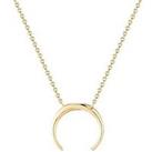 The Love Silver Collection 18Ct Gold Plated Sterling Silver Tusk Pendant Necklace