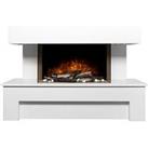 Adam Fires & Fireplaces Havana White Electric Suite With Remote