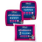 Silentnight Ultrabounce 13.5 Tog Duvet, Pillow Pair And Mattress Topper Bedding Bundle - Natural