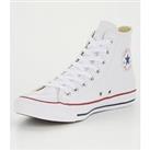 Converse Mens Leather Hi Top Trainers - White