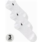Polo Ralph Lauren 3 Pack Small Logo Trainer Socks - White