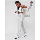 Adidas Sportswear Essentials 3-Stripes French Terry Cuffed Joggers - Grey/White