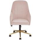 Very Home Molby Fabric Office Chair - Pink - Fsc Certified