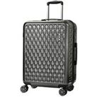 Rock Luggage Allure Medium 8-Wheel Suitcase - Charcoal