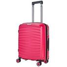 Rock Luggage Sunwave Carry-On 8-Wheel Suitcase - Pink