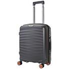 Rock Luggage Sunwave Carry-On 8-Wheel Suitcase - Charcoal
