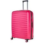 Rock Luggage Sunwave Large 8-Wheel Suitcase - Pink