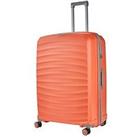 Rock Luggage Sunwave Large 8-Wheel Suitcase - Peach