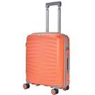 Rock Luggage Sunwave Carry-On 8-Wheel Suitcase - Peach