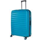 Rock Luggage Sunwave Large 8-Wheel Suitcase - Blue