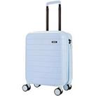 Rock Luggage Novo Carry-On 8-Wheel Suitcase - Pastel Blue