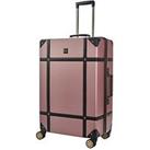Rock Luggage Vintage Large 8-Wheel Suitcase - Rose Pink