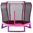Plum 7Ft Pink Trampoline And Enclosure