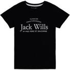 Jack Wills Girls Script T-Shirt - Black