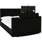 Very Home Kingsley Faux Leather Tv Bed Frame With Mattress Options (Buy & Save!) - Fits Up To 32 Inch Tv - Bed Frame Only
