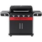 Char-Broil Gas2Coal 440 Hybrid Grill - 4 Burner Gas & Coal Barbecue Grill (Black Finish)