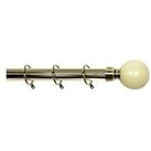 Very Home Painted Ball Finial 25-28Mm Extendable Curtain Pole 120-210Cm