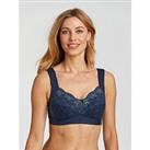 Miss Mary Of Sweden Star Non Wired Bra - Navy