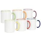 Waterside Set Of 6 Rainbow Mug Set