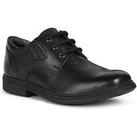 Geox Federico Lace School Shoes - Black