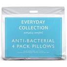 Very Home Anti-Bacterial 4 Pack Pillows - White