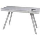 Koble Silas 2.0 Desk With Wireless Charging, Speakers And Bluetooth Connection - Light Grey