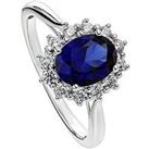 Created Brilliance Cate Created Brilliance 9Ct White Gold Created Sapphire And 0.25Ct Lab Grown Diam