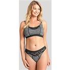 Cleo By Panache Freedom Non Wired Crop Top - Charcoal