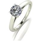 Moissanite Lady Lynsey Moissanite 9Ct White Gold 1.00Ct Solitaire Ring