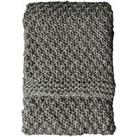 Gallery Moss Chunky Knitted Throw - Grey