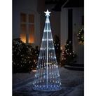 Very Home 6Ft White Waterfall Led Outdoor Christmas Tree Light