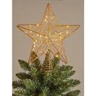 Very Home Gold Light Up Tree Topper