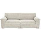 Very Home Amalfi 4 Seater Fabric Sofa - Silver - Fsc Certified