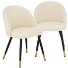 Very Home Pair Of Boucle Dining Chairs - Fsc Certified