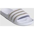 Adidas Sportswear Adidas Adilette Aqua Sliders - White/Grey