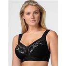 Miss Mary Of Sweden Non Wire Cotton Lined Cup Bra - Black