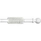 Very Home Galloway 28 Mm Ball Finial Curtain Pole In White
