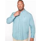 Badrhino Essential Long Sleeve Poplin Shirt - Blue