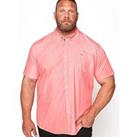 Badrhino Essential Smart Short Sleeve Oxford Shirt - Pink