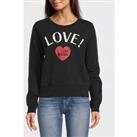Love Moschino Love Logo Sweatshirt - Black