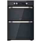 Hotpoint Hdm67I9H2Cb 60Cm Wide Double Oven Electric Cooker With Induction Hob - Black