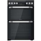 Hotpoint Hdm67V9Hcb 60Cm Wide Double Oven Electric Cooker With Ceramic Hob - Black
