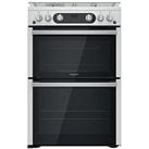 Hotpoint Hdm67G0C2Cx 60Cm Wide Freestanding Double Oven Gas Cooker