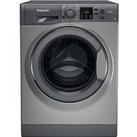 Hotpoint Nswm743Uggukn 7Kg Load, 1400 Spin Washing Machine - Graphite