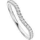 Created Brilliance Layla 9Ct White Gold 0.20Ct Shaped Wedding Ring