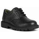 Geox Shaylax Boys Lace Up School Shoe - Black